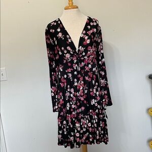 Gabby Skye Floral Mini Dress Womens Size 16 W NWT Retail $98 Wedding Guest Date